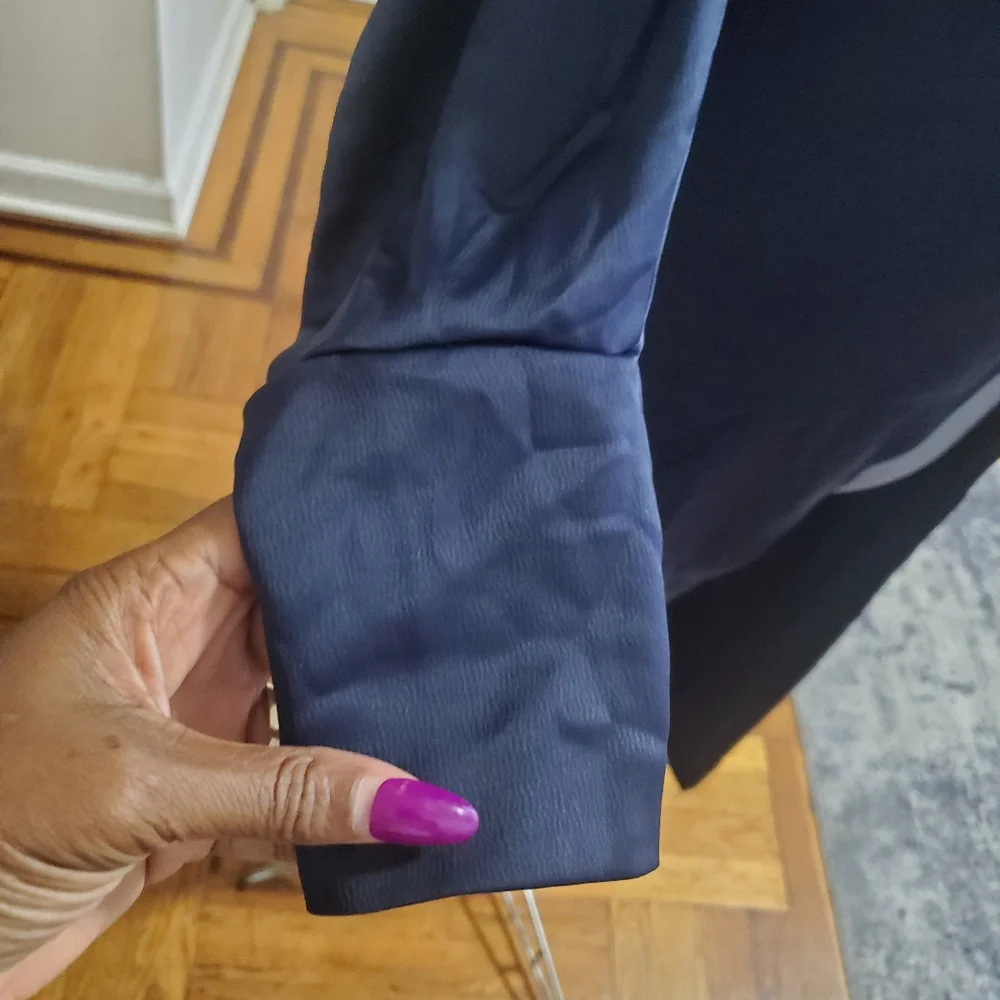 Blue satin dress size small - Picture 5 of 8
